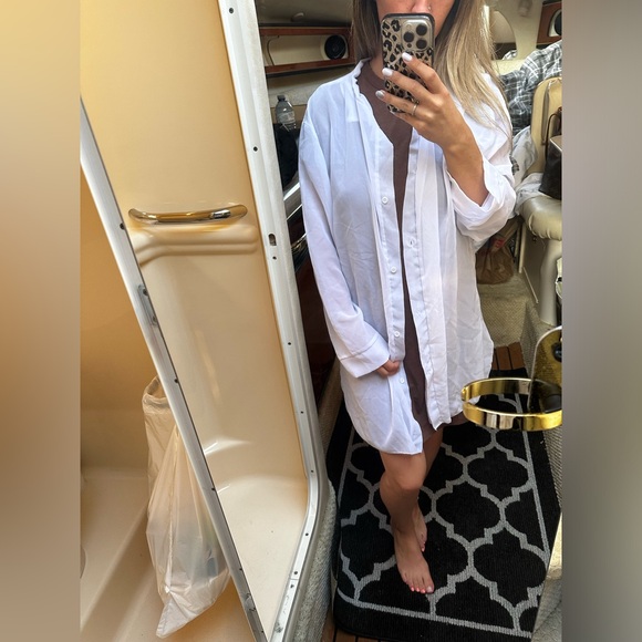 White SHEIN cover up - Picture 2 of 4